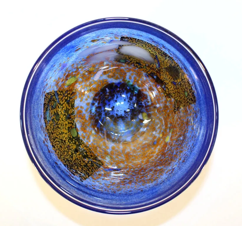 Kosta Boda Glass Bowl in Blue