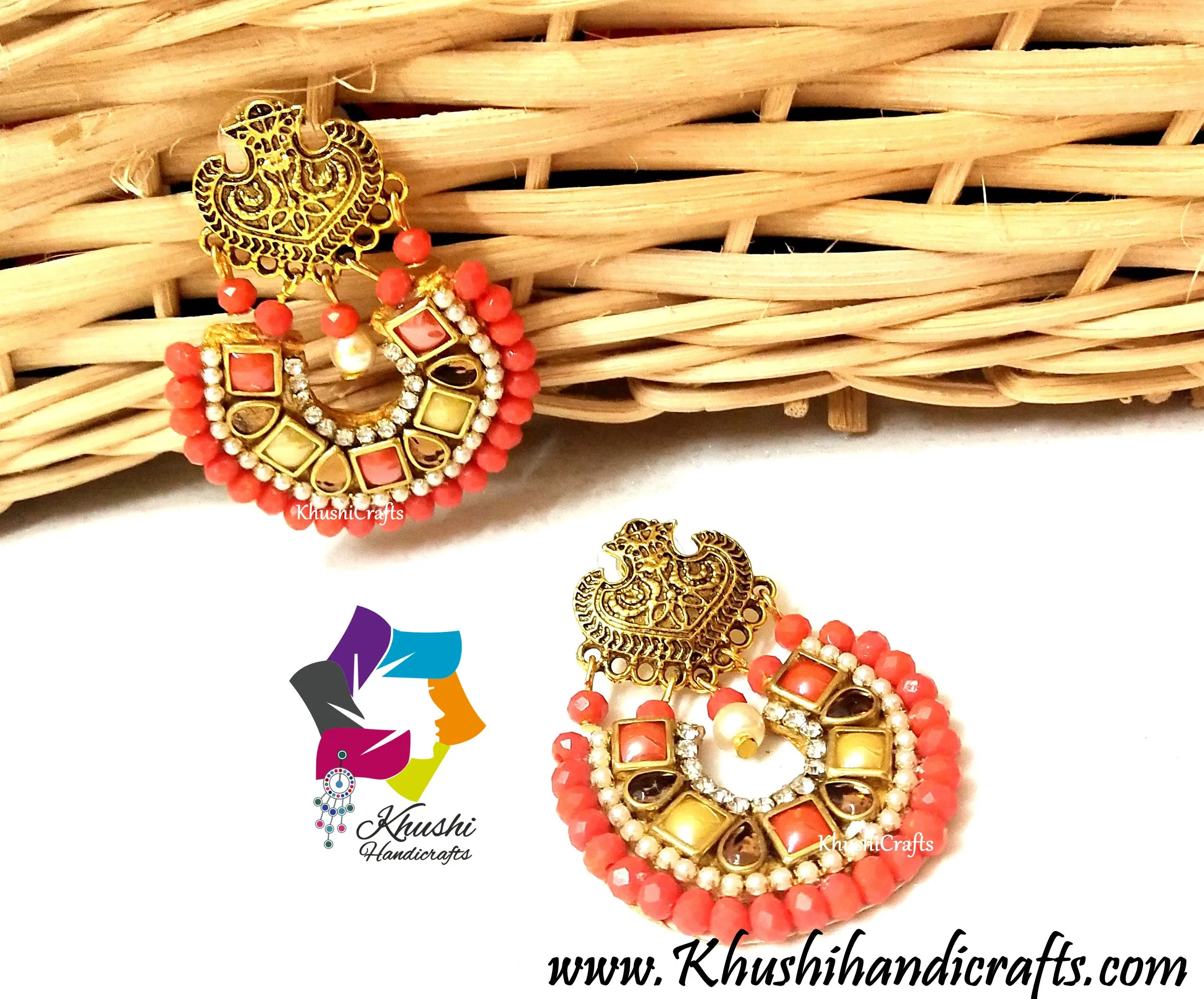 Kundan Chandbali Earrings