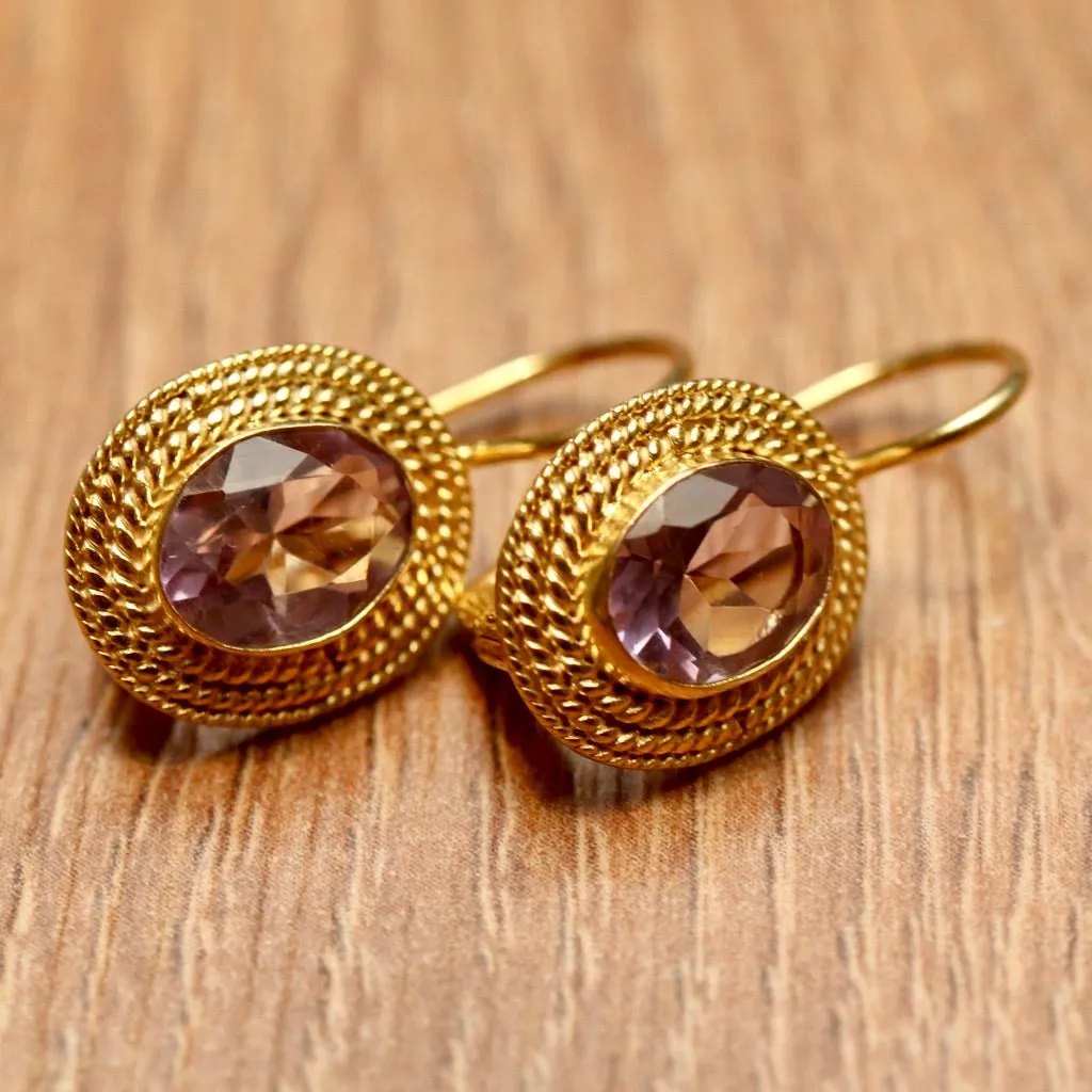 Lady Jane Grey Amethyst Earrings