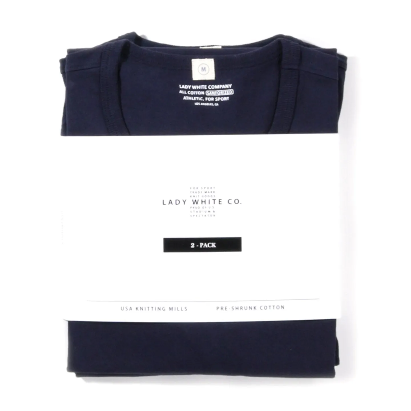 LADY WHITE CO. T-SHIRT 2-PACK NAVY