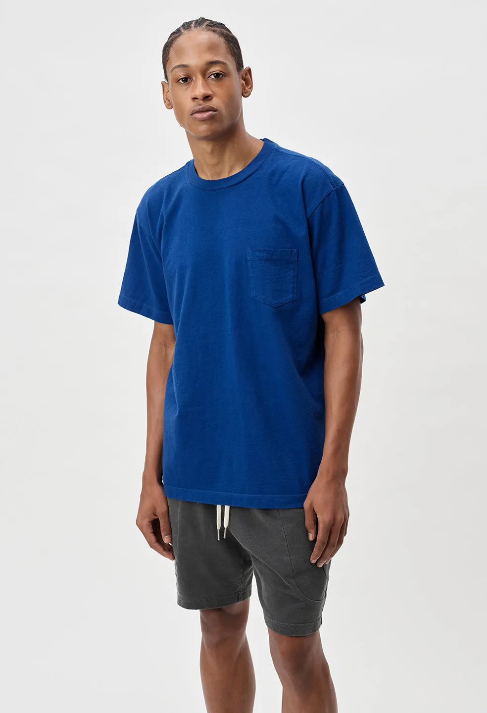 Lucky Pocket Tee / Cobalt