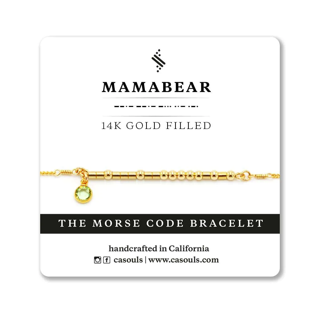 MAMA BEAR - MORSE CODE BRACELET