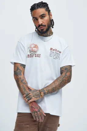 Manifest Your Destiny Short Sleeve Tee - White