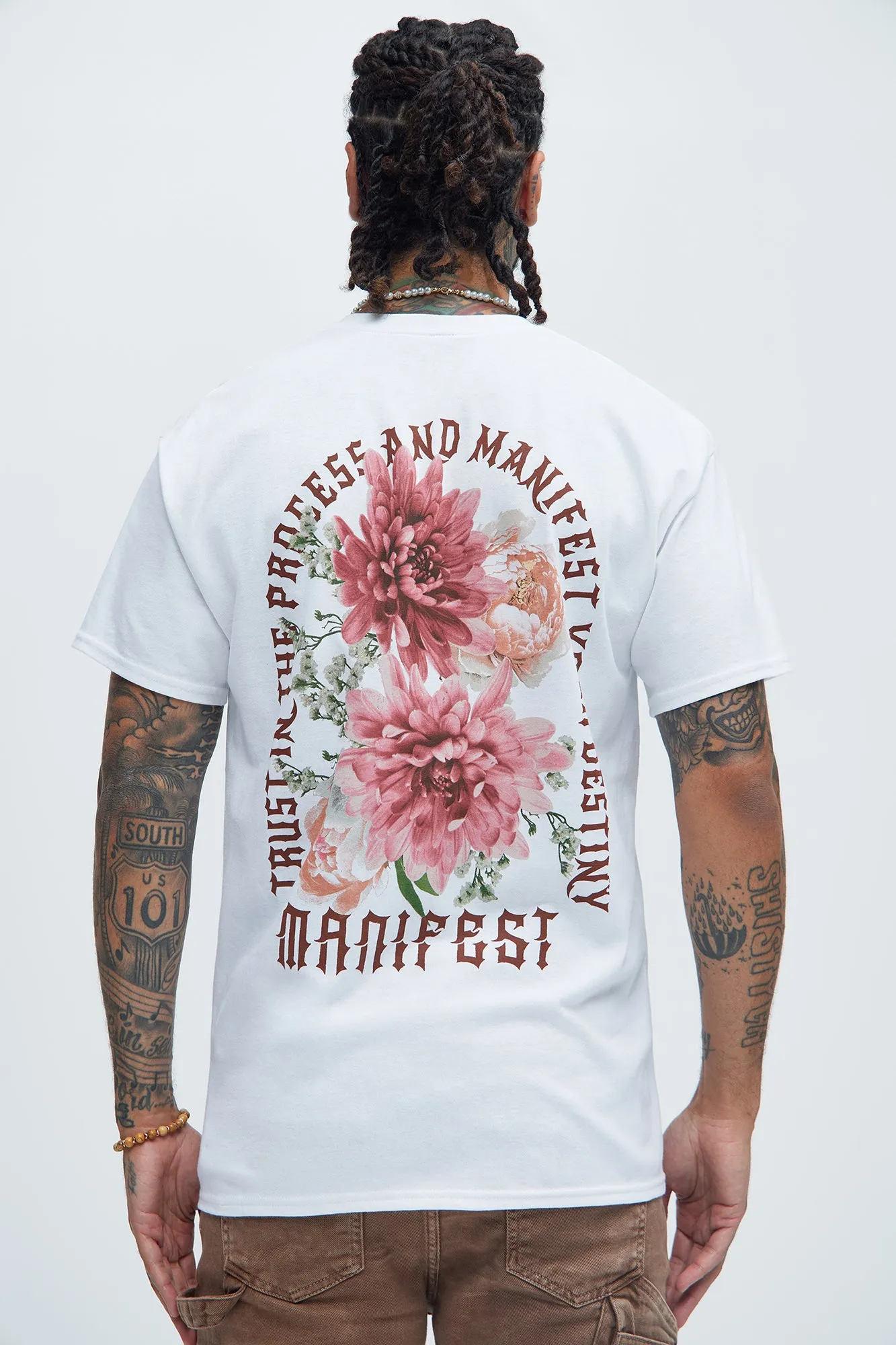 Manifest Your Destiny Short Sleeve Tee - White