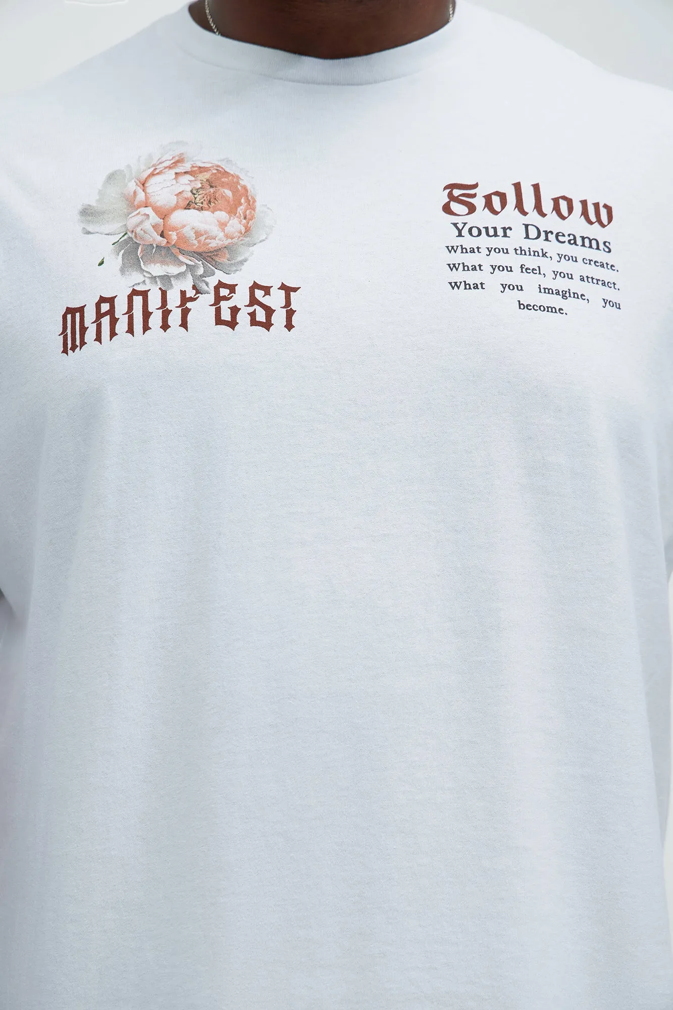 Manifest Your Destiny Short Sleeve Tee - White