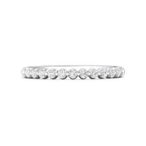 Martin Flyer Single Prong Diamond Wedding Band