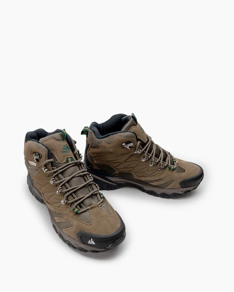 Men's Autumn Genuine Leather High Top Travel Hiking Boots