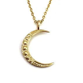 Midi CRESCENT MOON Necklace - Gold