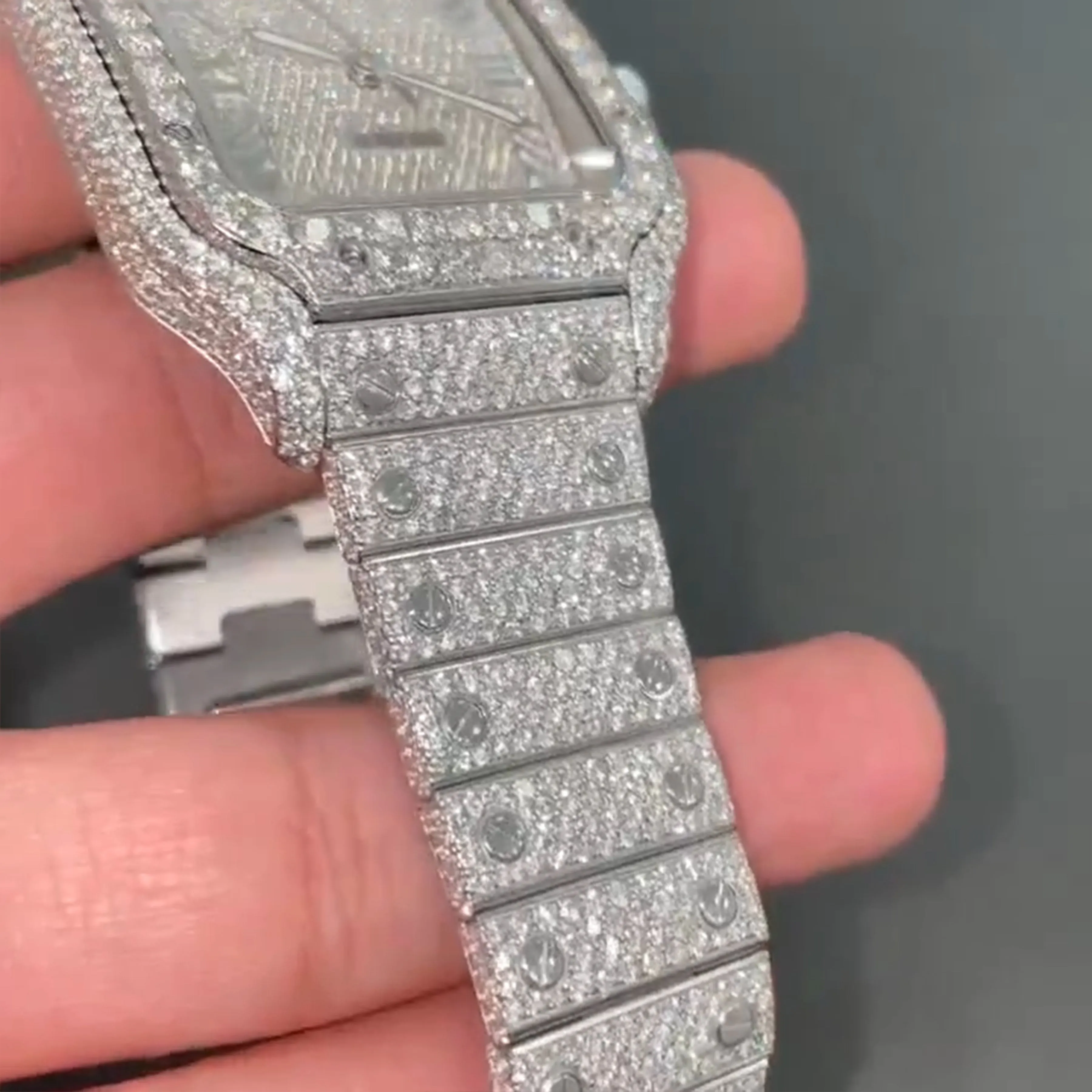 Moissanite watch | diamond watch(W-28)