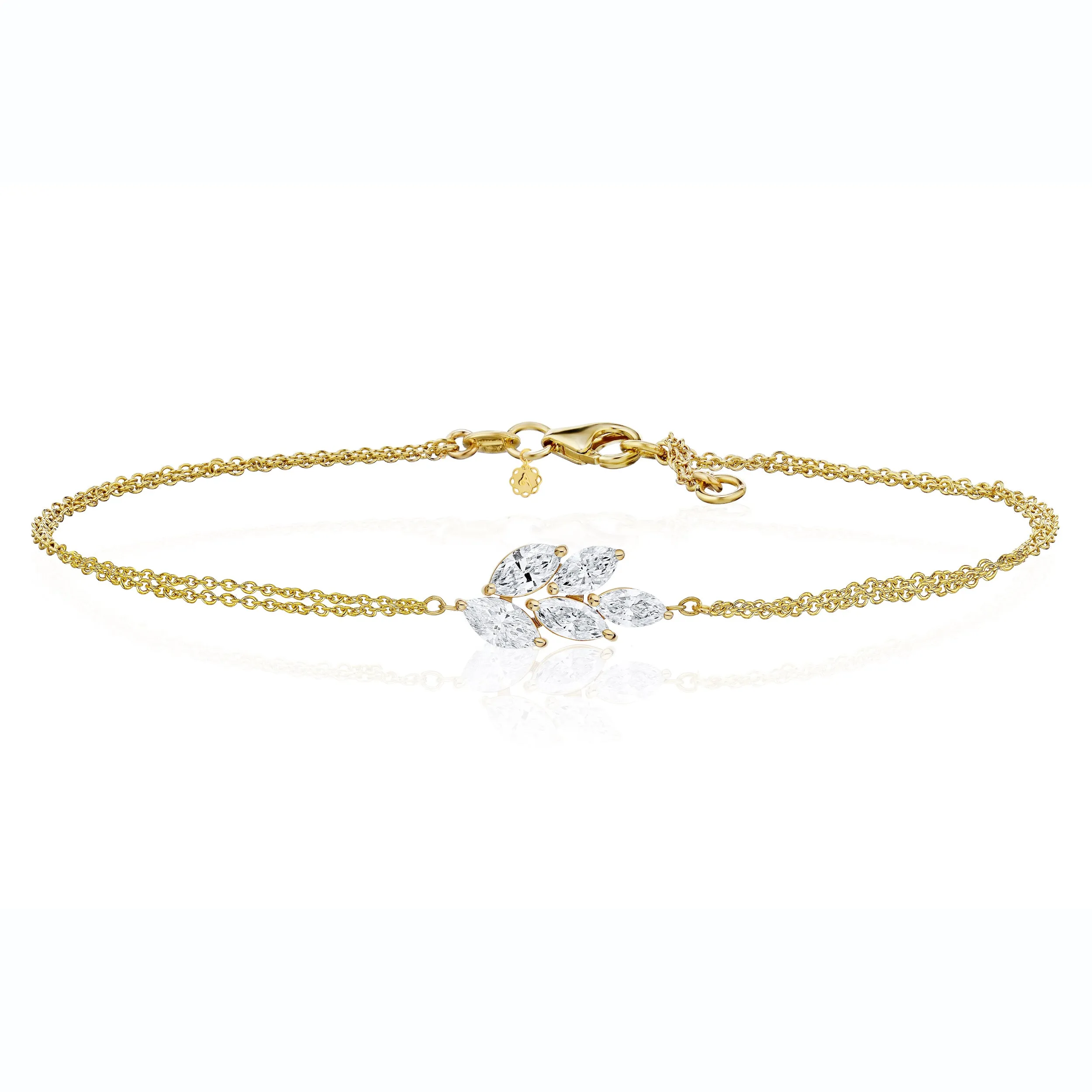 MQ Diamond Cluster Bracelet