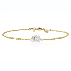 MQ Diamond Cluster Bracelet