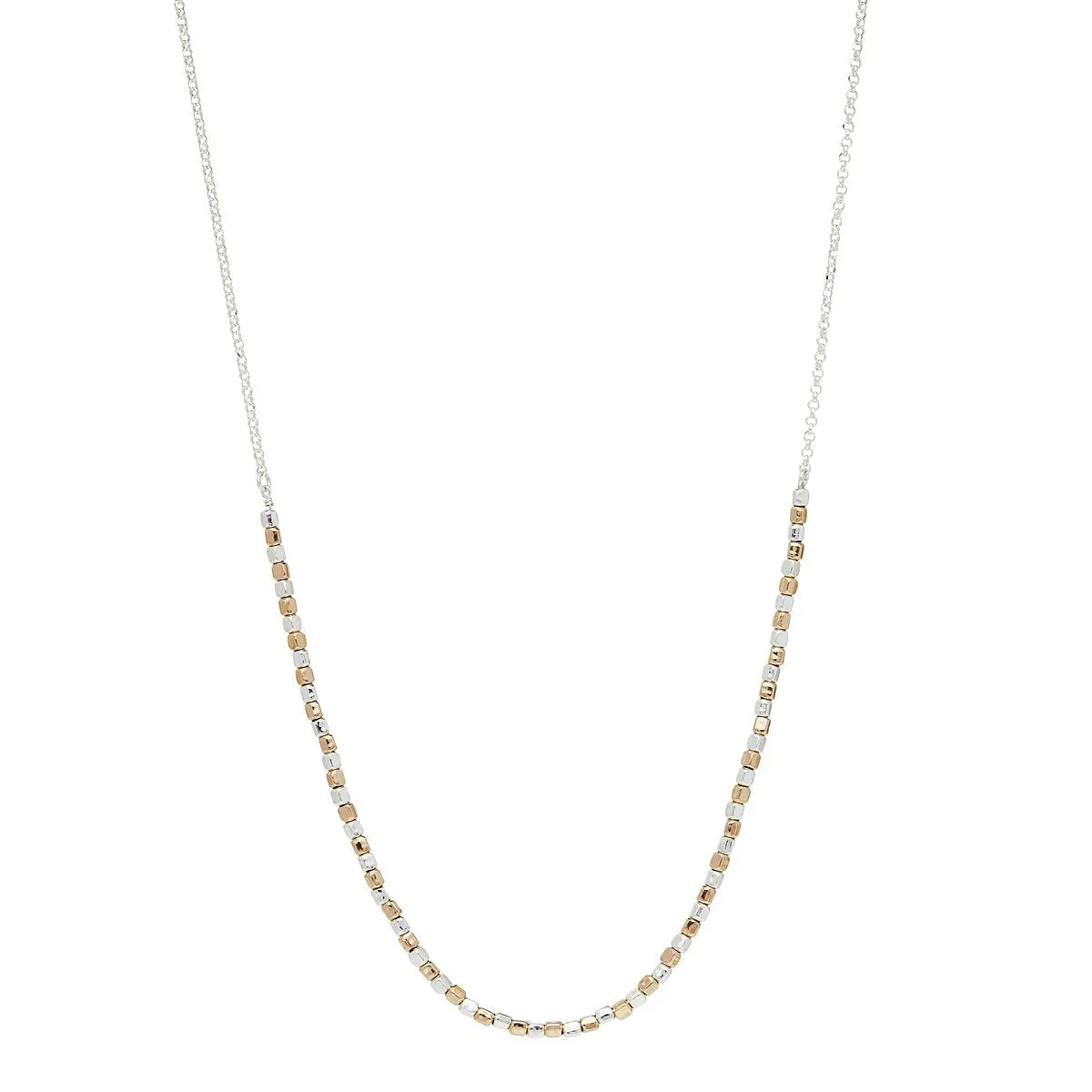 Najo Rosy Gold Pretty Pebble Necklace