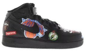 Nike Air Force 1 Mid Supreme NBA Black