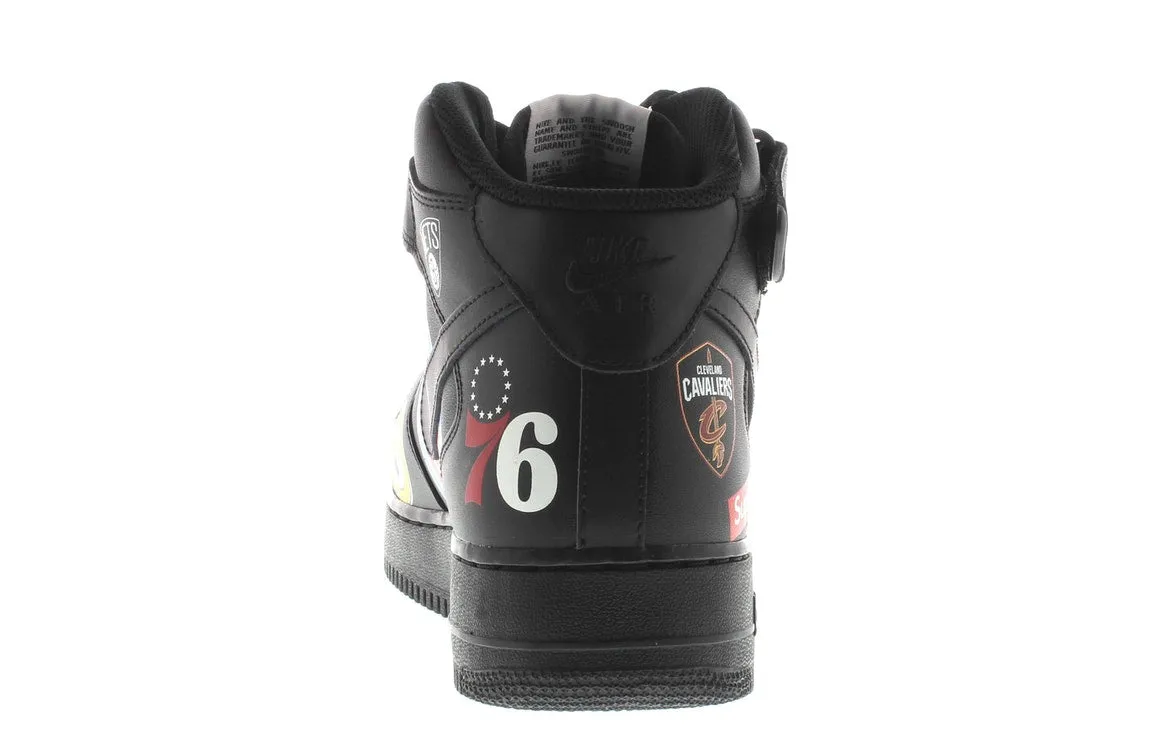 Nike Air Force 1 Mid Supreme NBA Black