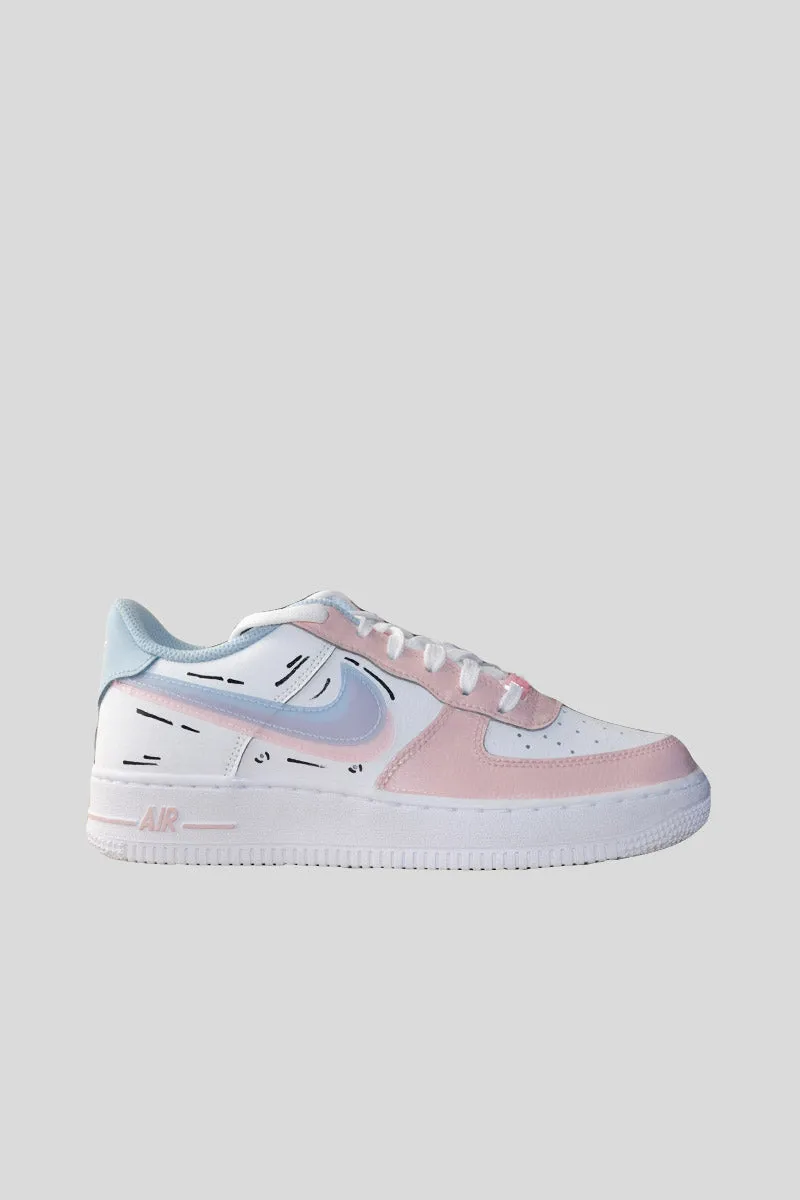 Nike Custom Air Force Comix - light Pink Light Blue