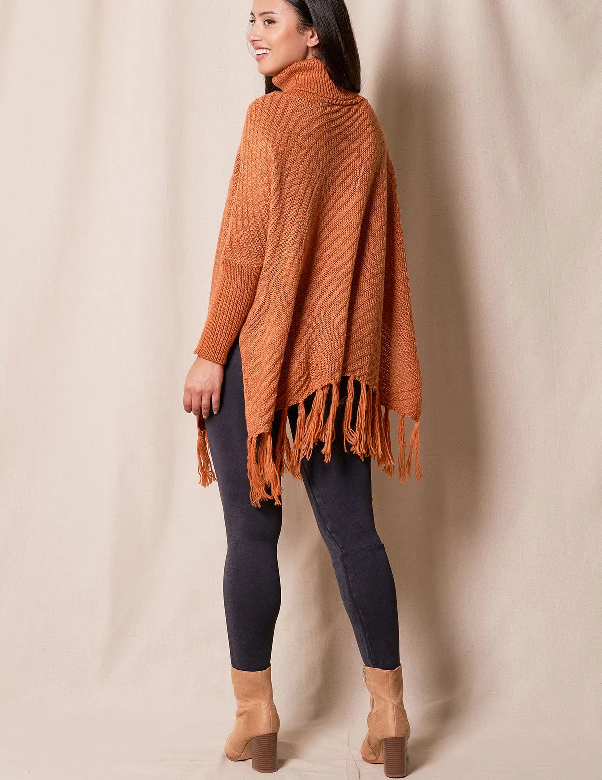 Nina Roll Neck Sweater - Spice