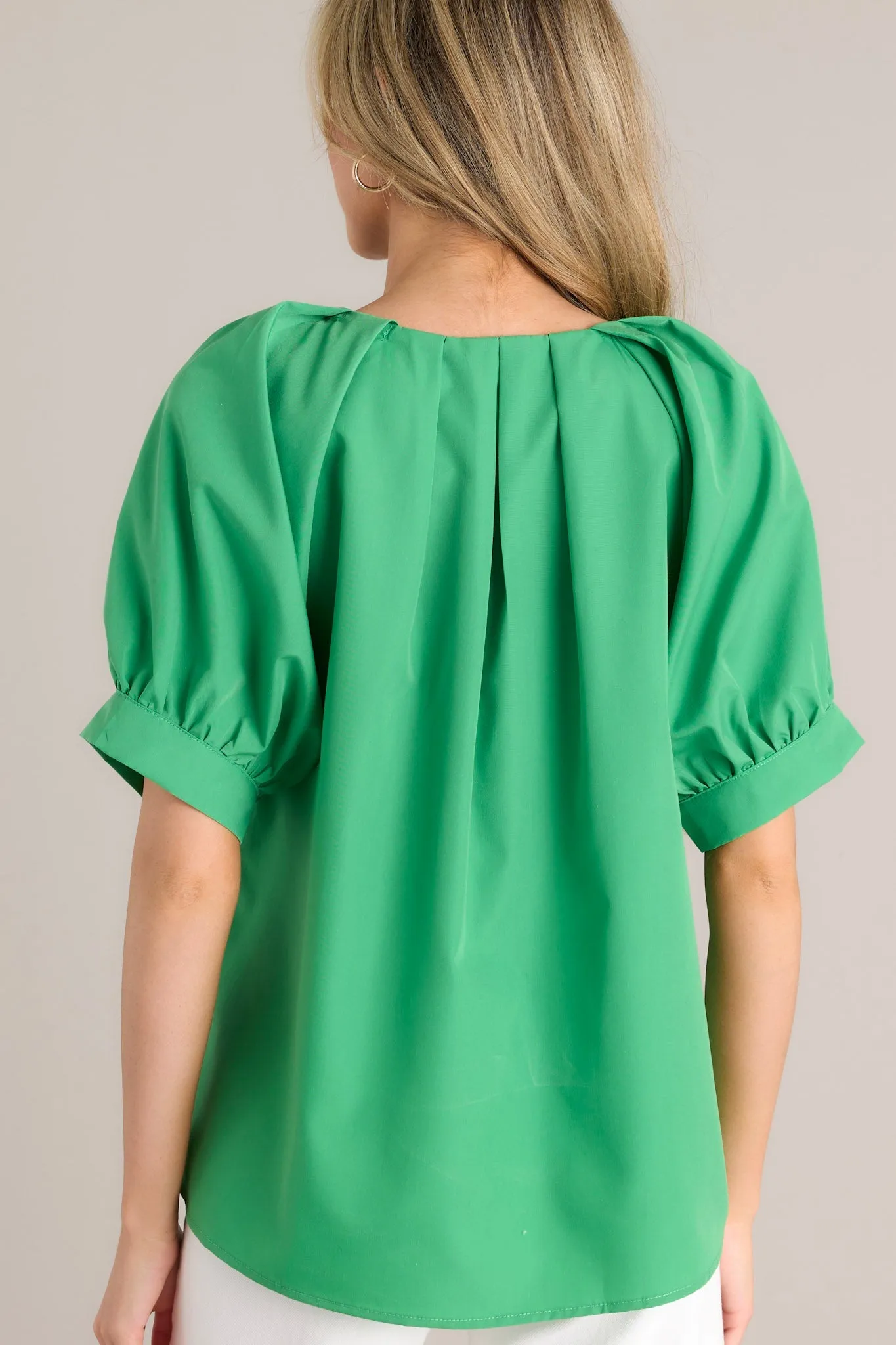 Nobody Like You Kelly Green Puff Sleeve Top