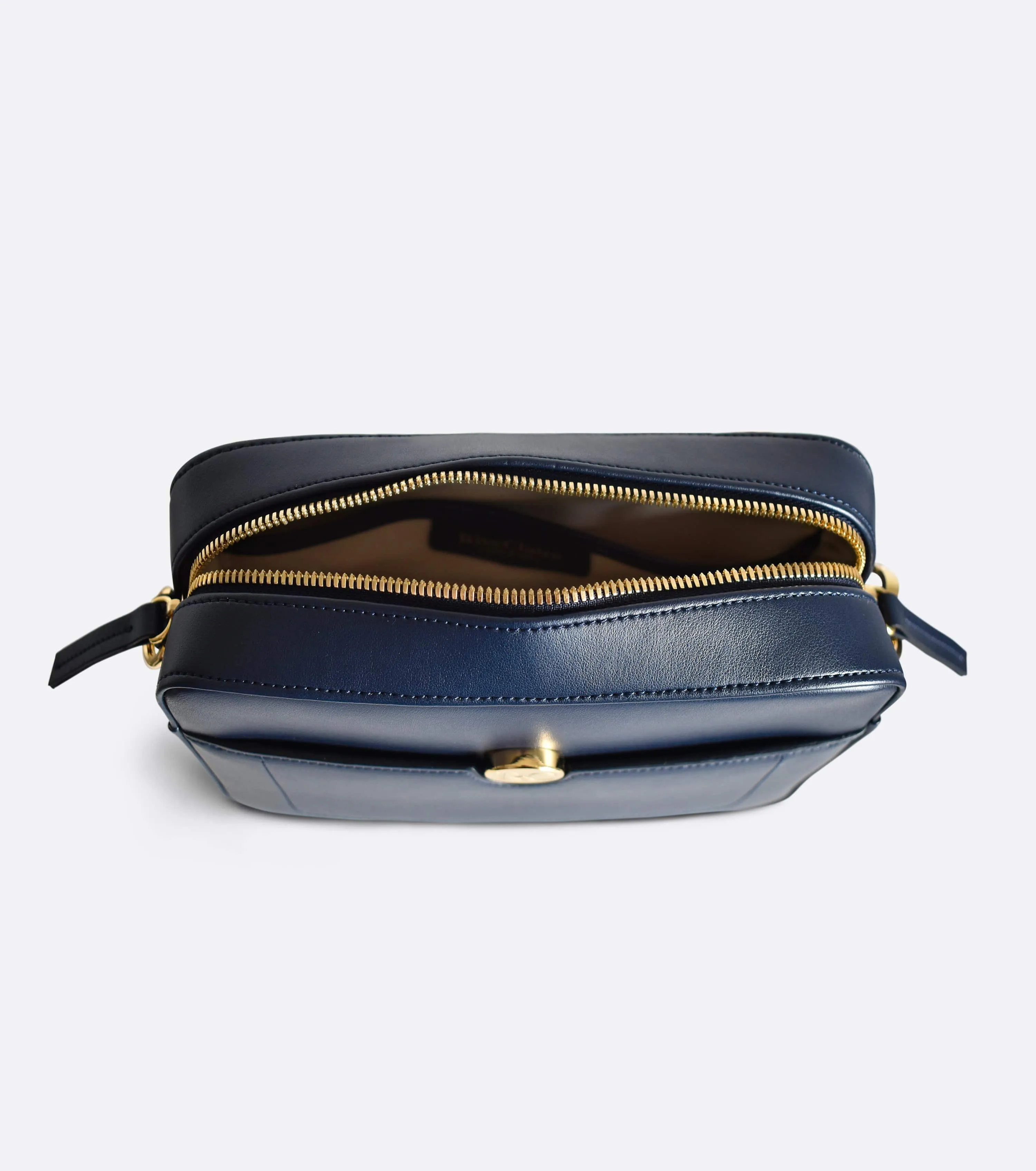 Nomad Apple Leather Vegan Crossbody Bag | Navy