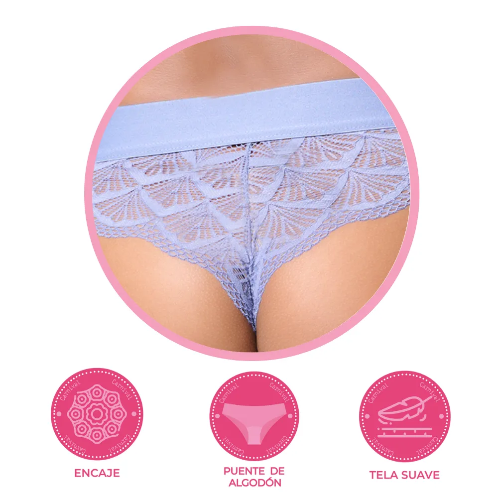 Panty coordinable con detalles de encaje  74579 Lady Carnival