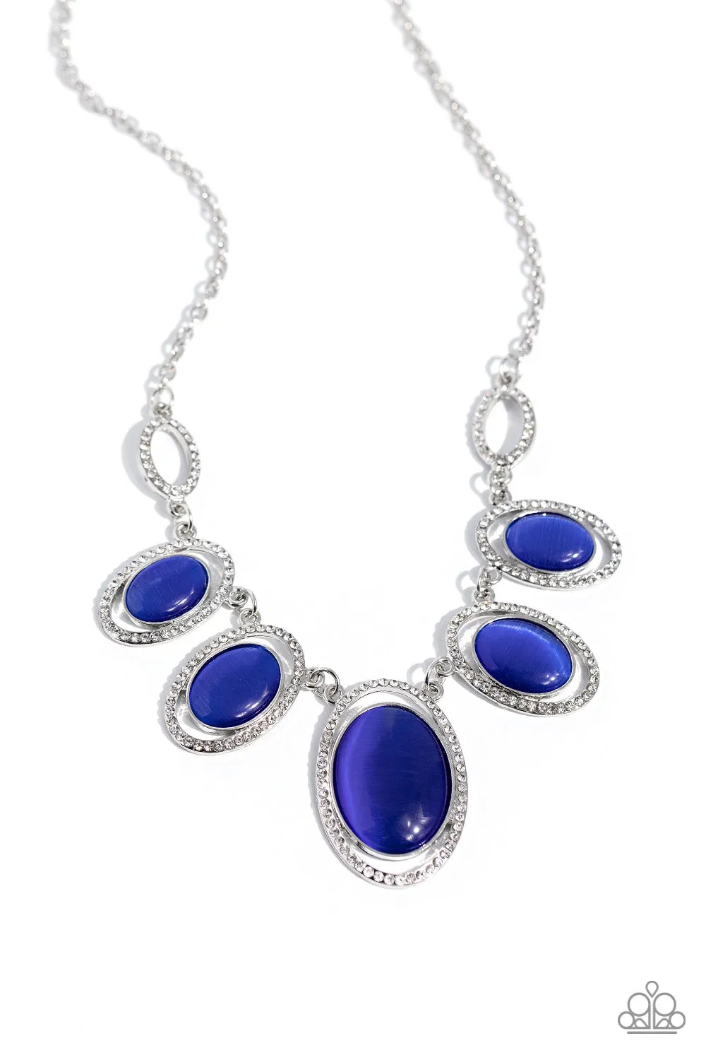 Paparazzi A BEAM Come True Blue Necklace & Earring Set