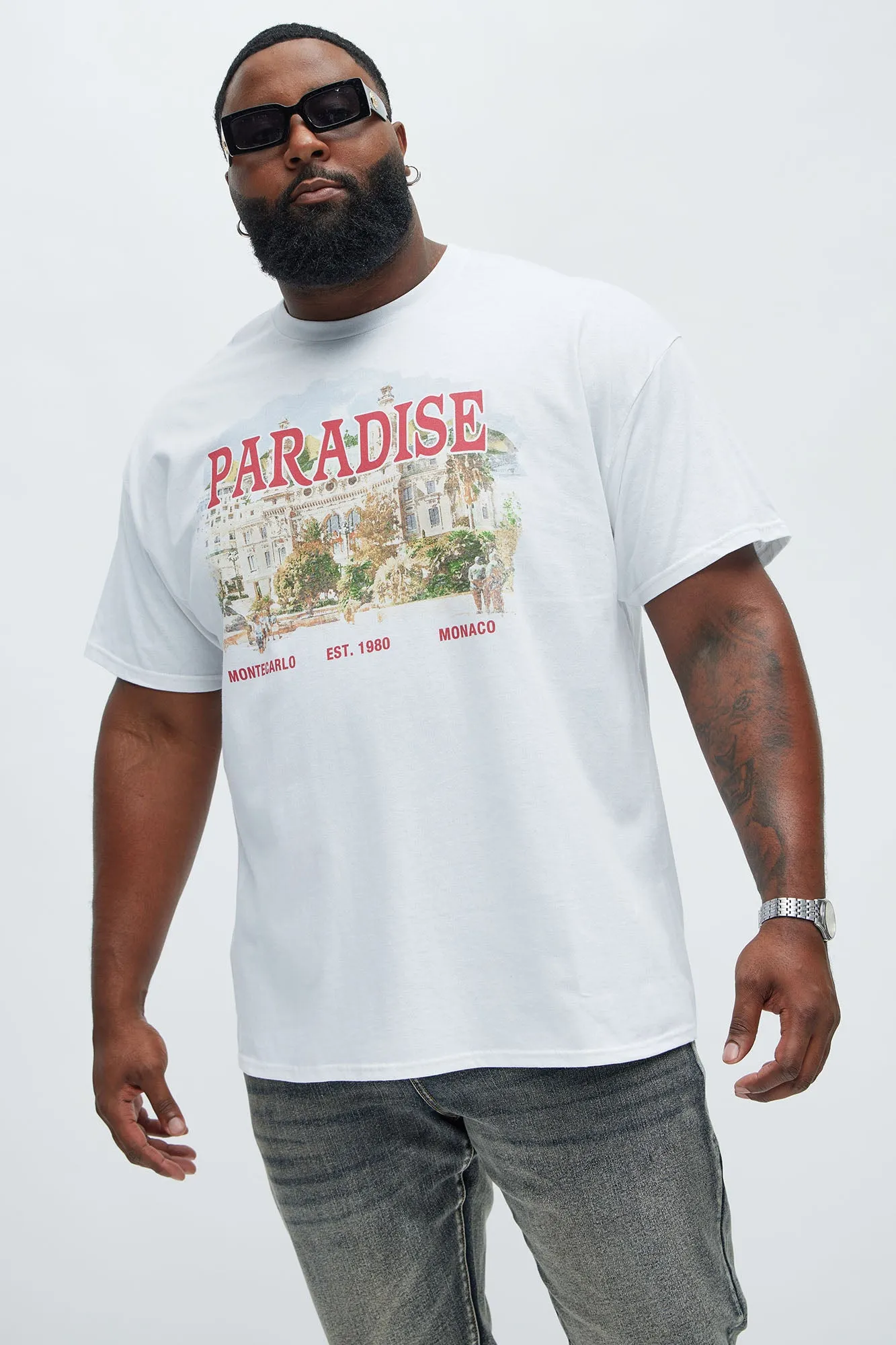 Paradise Est 1990 Short Sleeve Tee - White