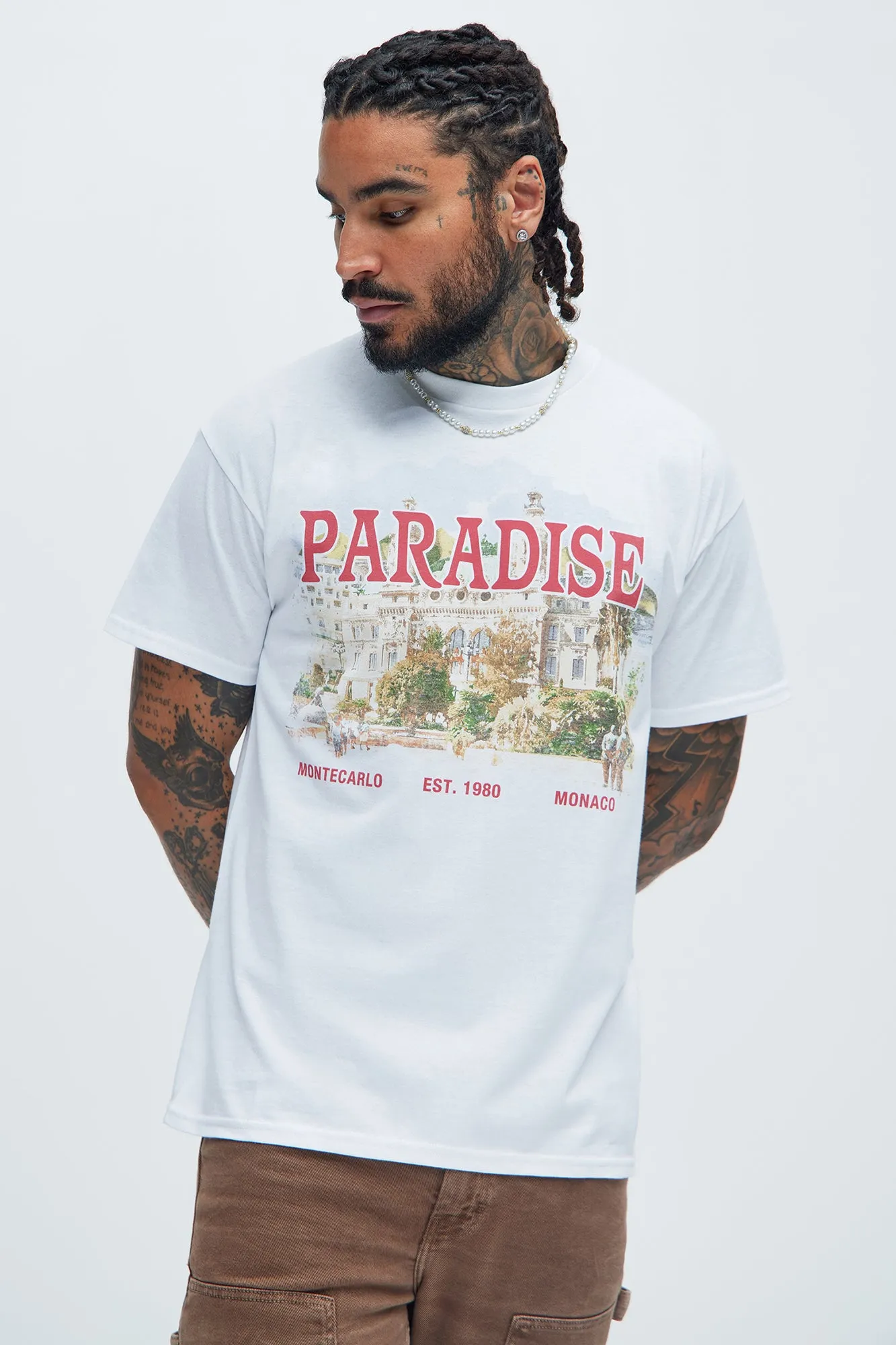 Paradise Est 1990 Short Sleeve Tee - White