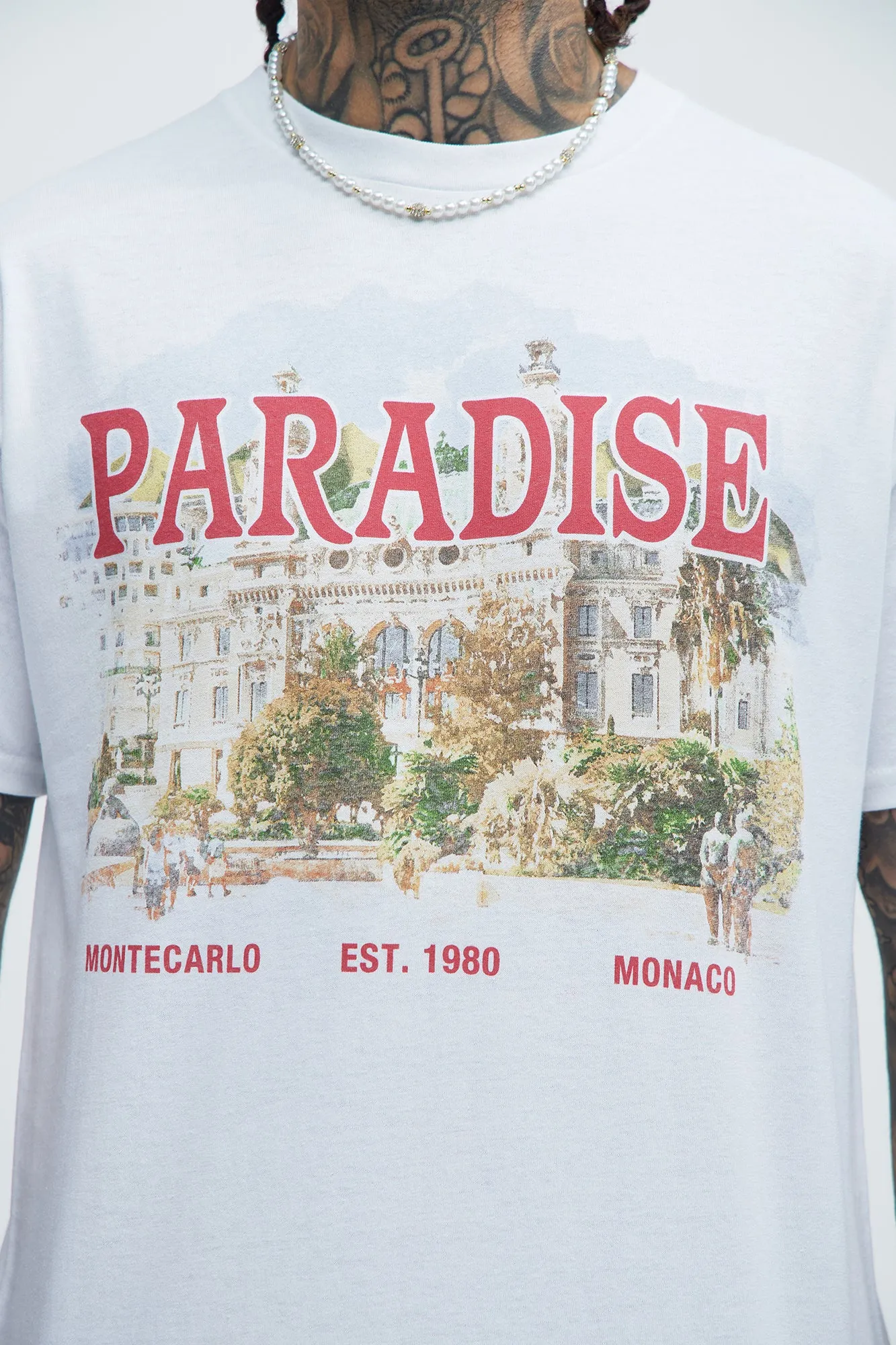 Paradise Est 1990 Short Sleeve Tee - White