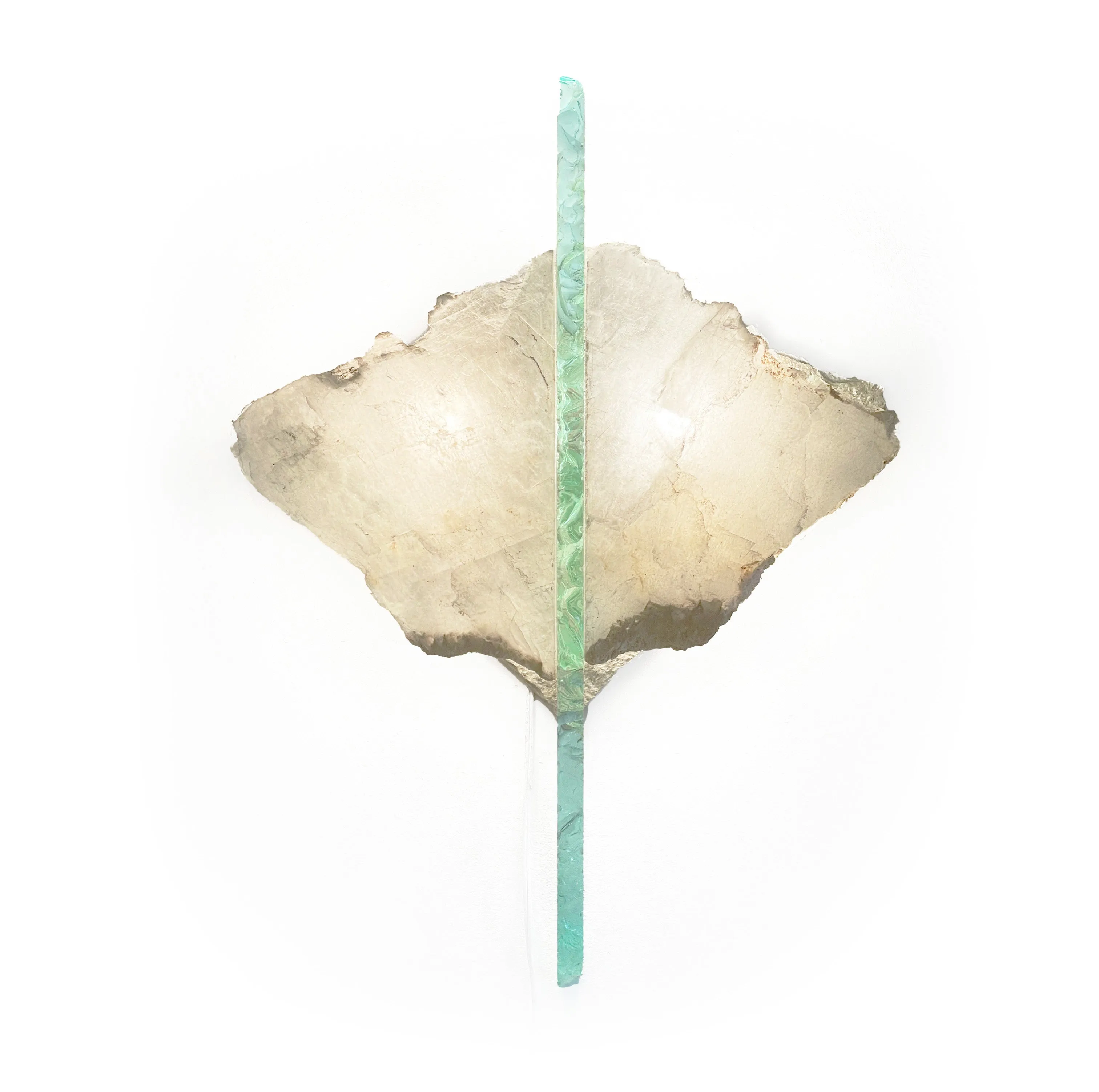 Pat Rhodes, Selenite and Glass Sconce