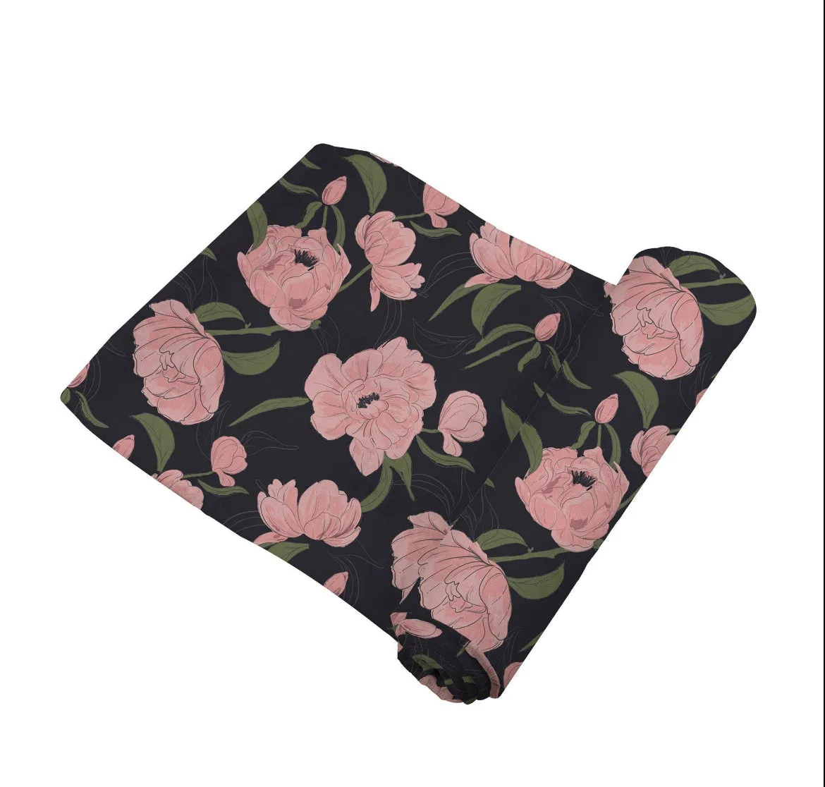 Peonies Bamboo Swaddle