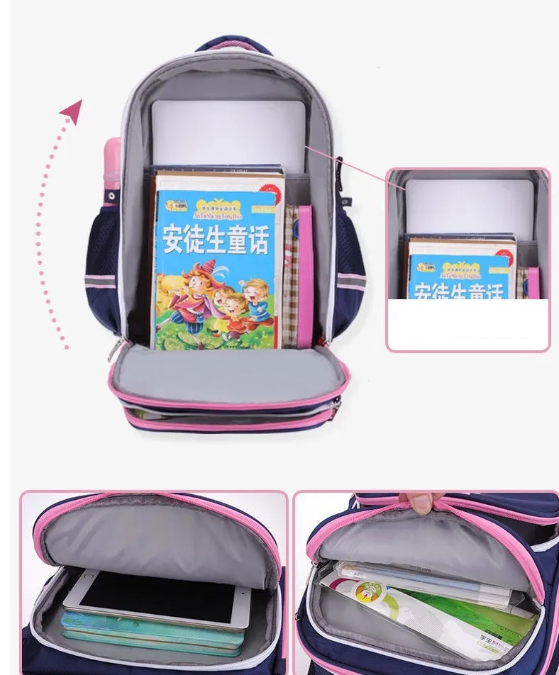 Pink Student School Bag For Kids 4169