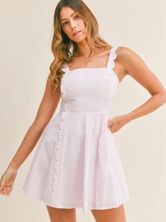 Polly Scalloped Tank Dress