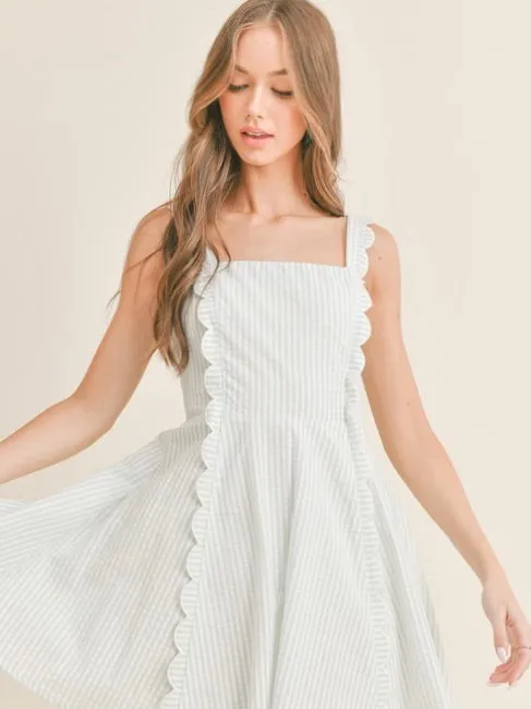 Polly Scalloped Tank Dress