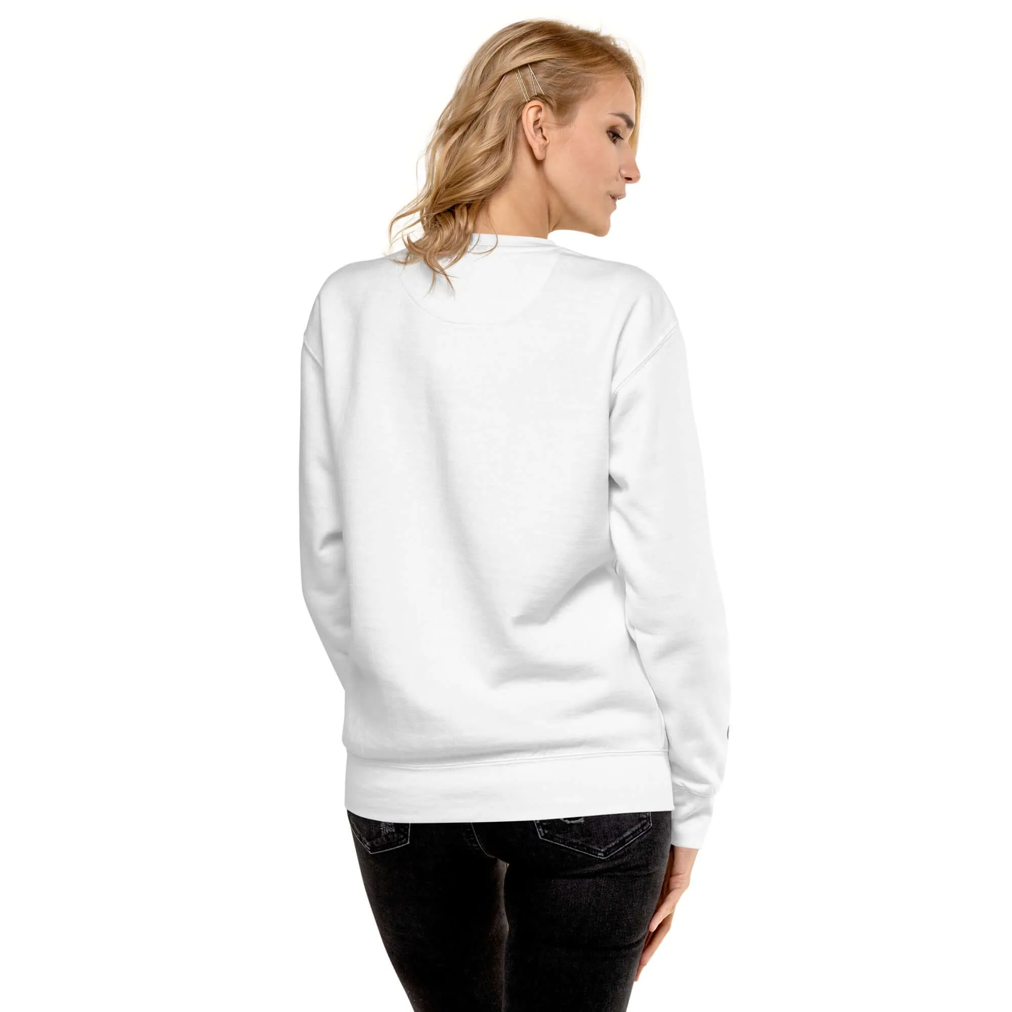 Premium Sweatshirt MÜNCHEN (Weiß/Grau)