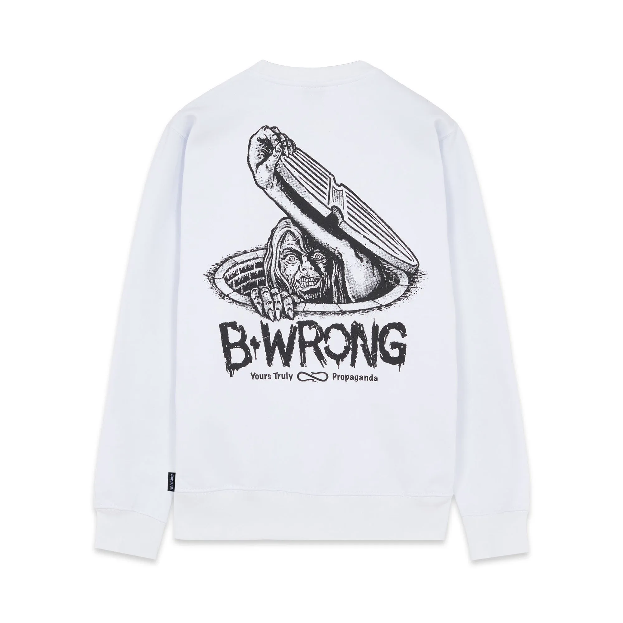 Propaganda Bwrong Crewneck sweatshirt 22FWPRFE785-02 white