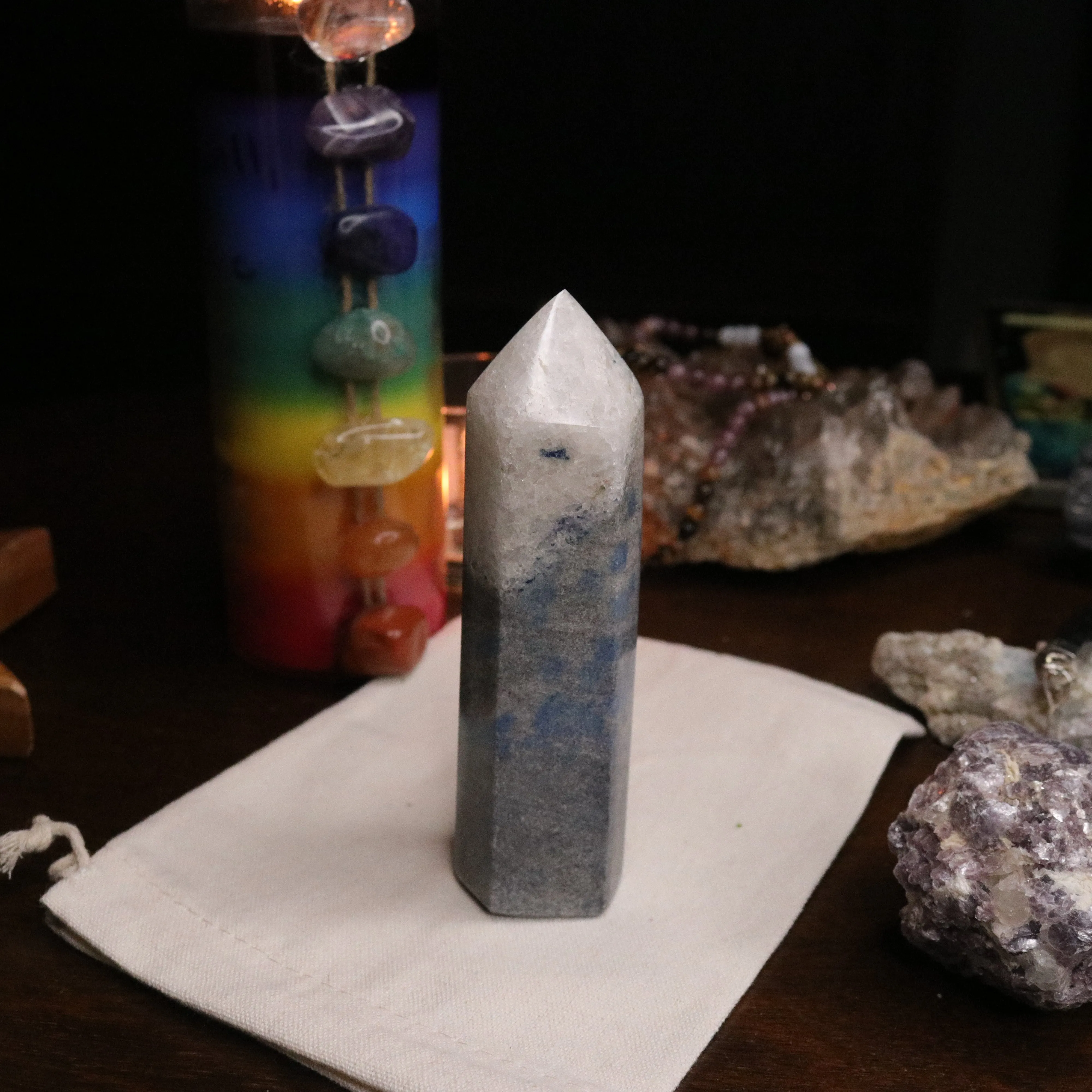 Rare Energy Unique Quartz top K2 Tower Carving