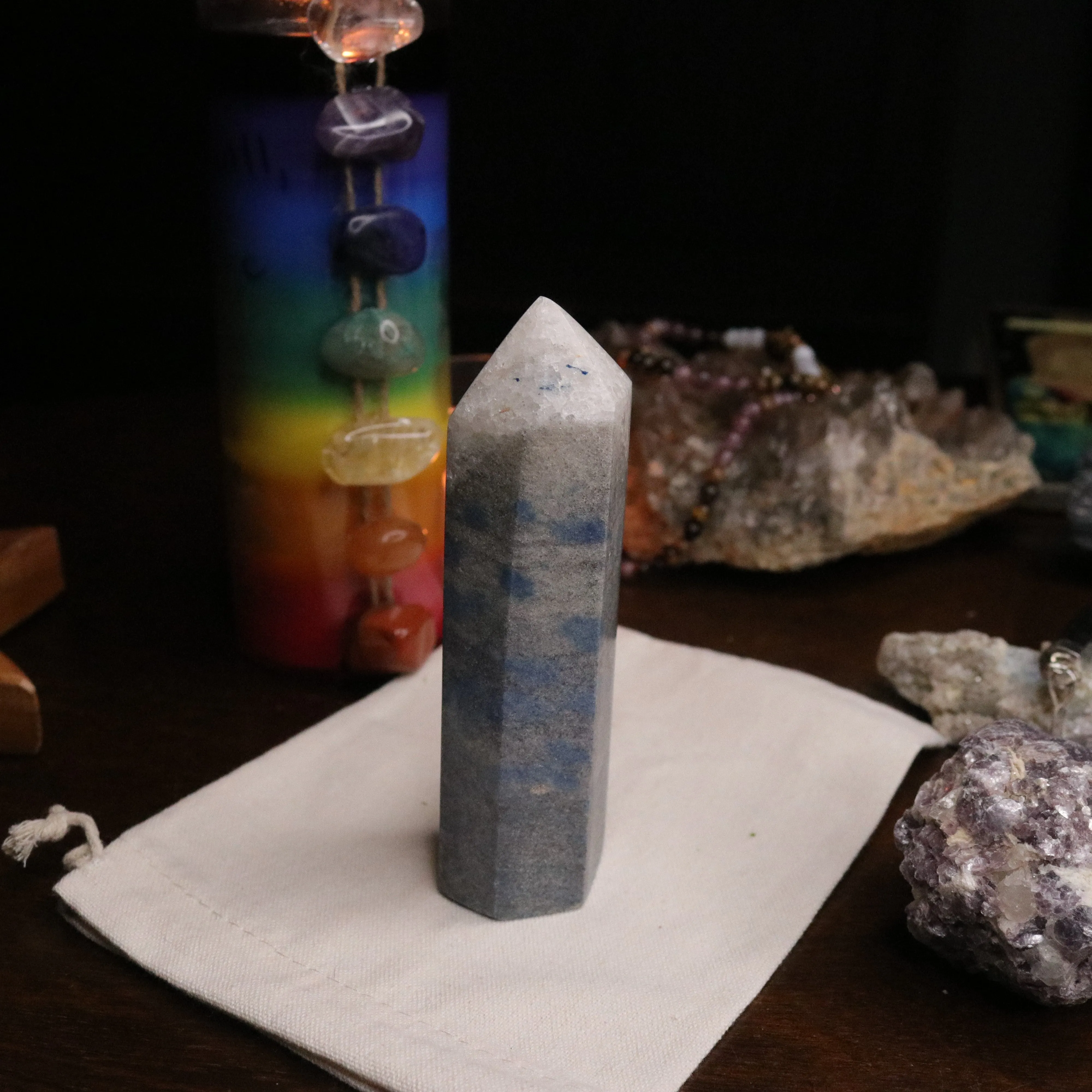 Rare Energy Unique Quartz top K2 Tower Carving