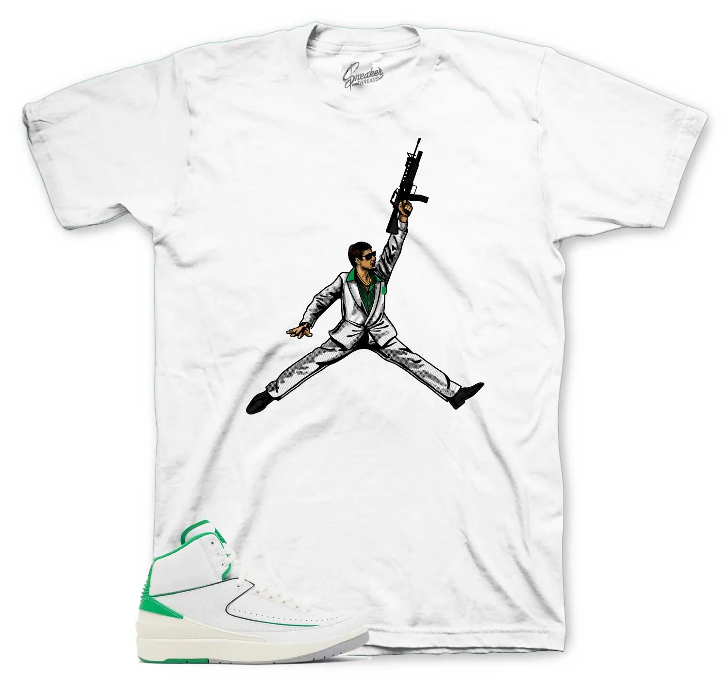 Retro 2 Lucky Green Air Tony Shirt