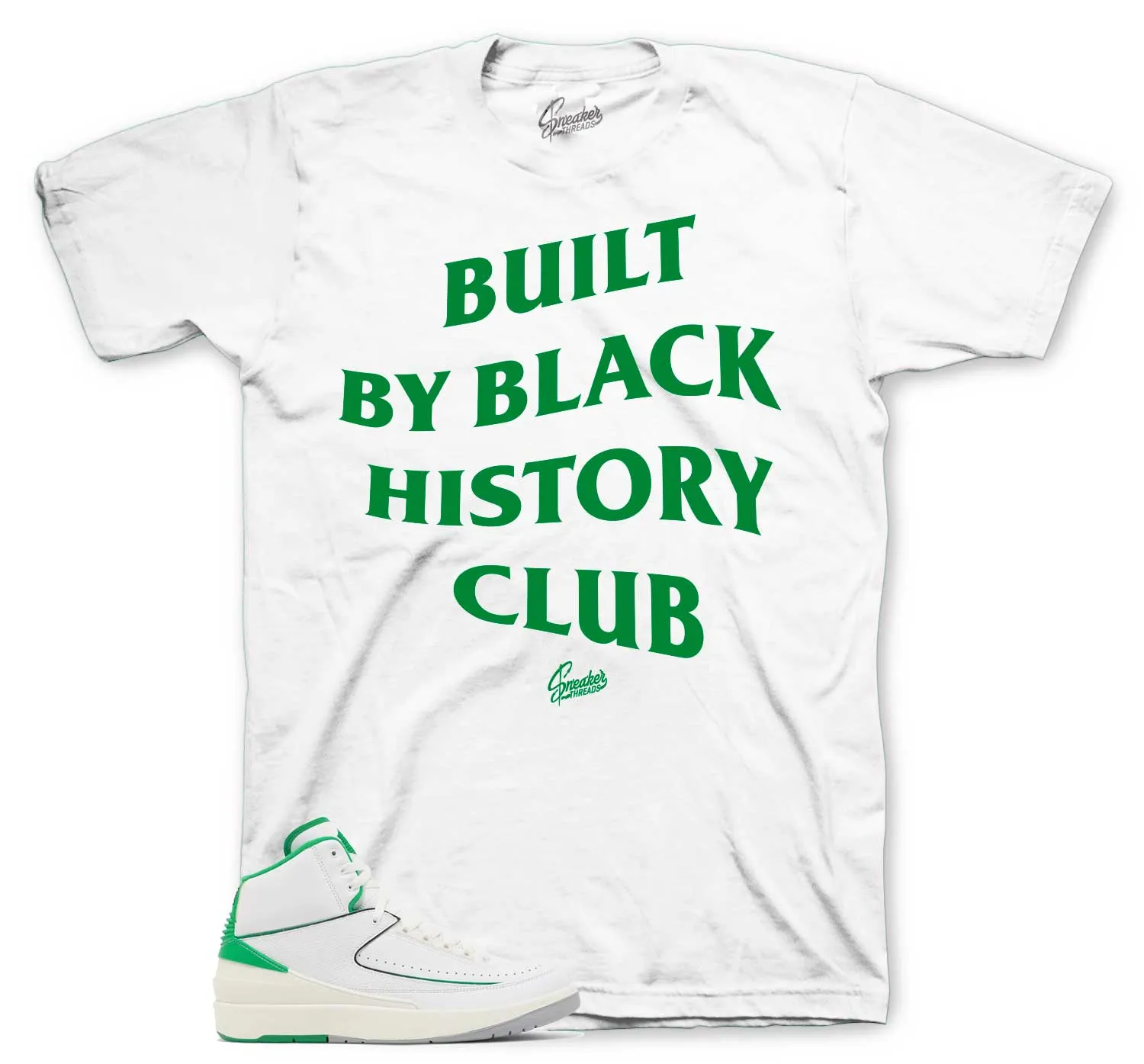 Retro 2 Lucky Green Black History Club Shirt