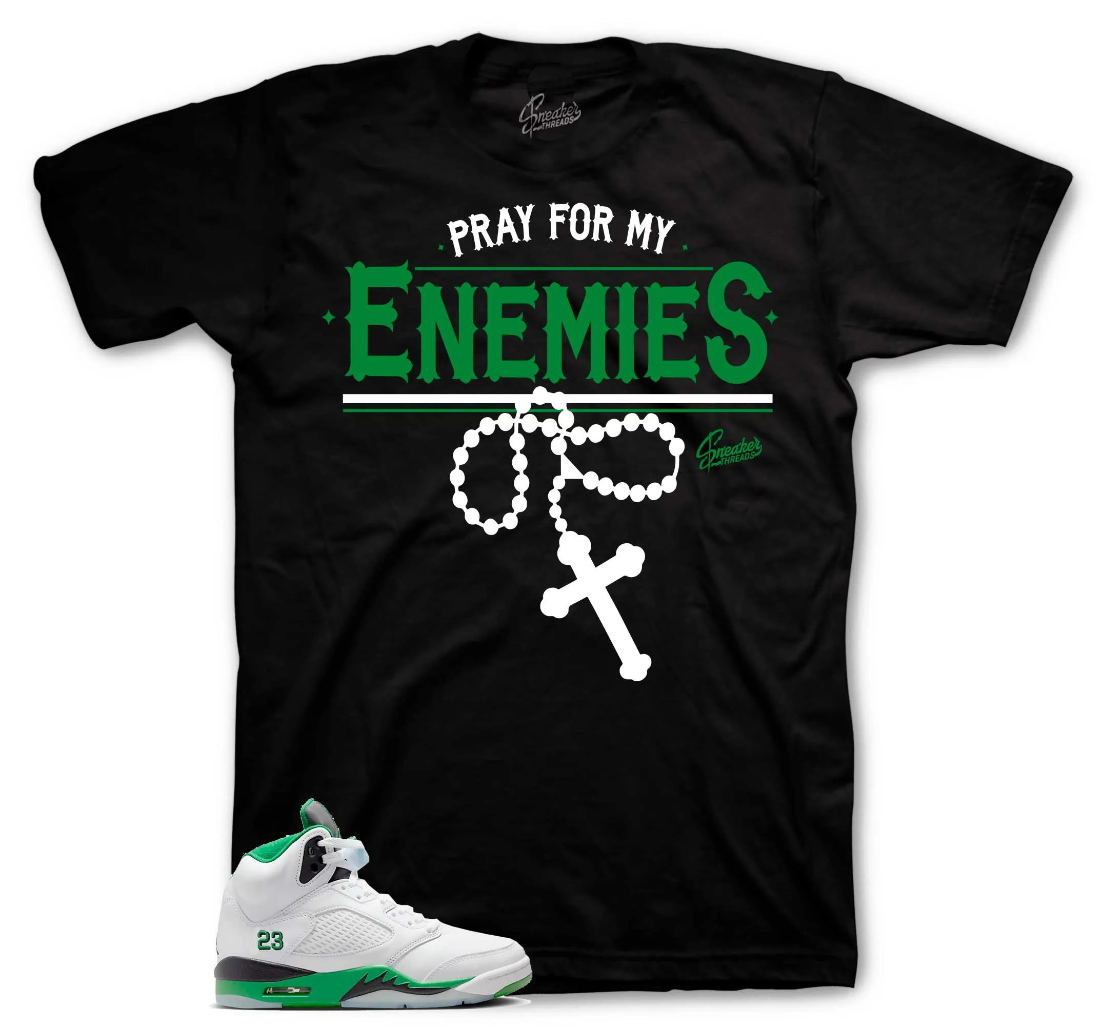 Retro 5 Lucky Green Enemies Shirt