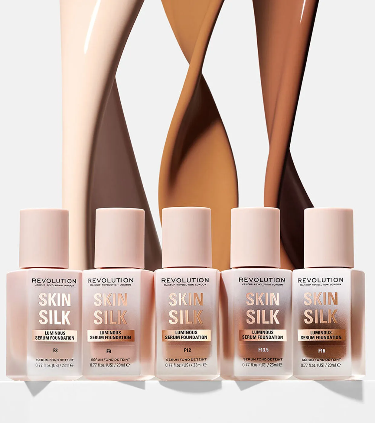 Revolution - Base de maquillaje Skin Silk Serum Foundation - F8.5