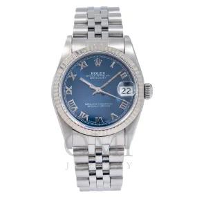 Rolex Datejust 68274 31MM Blue Dial With Jubilee Bracelet