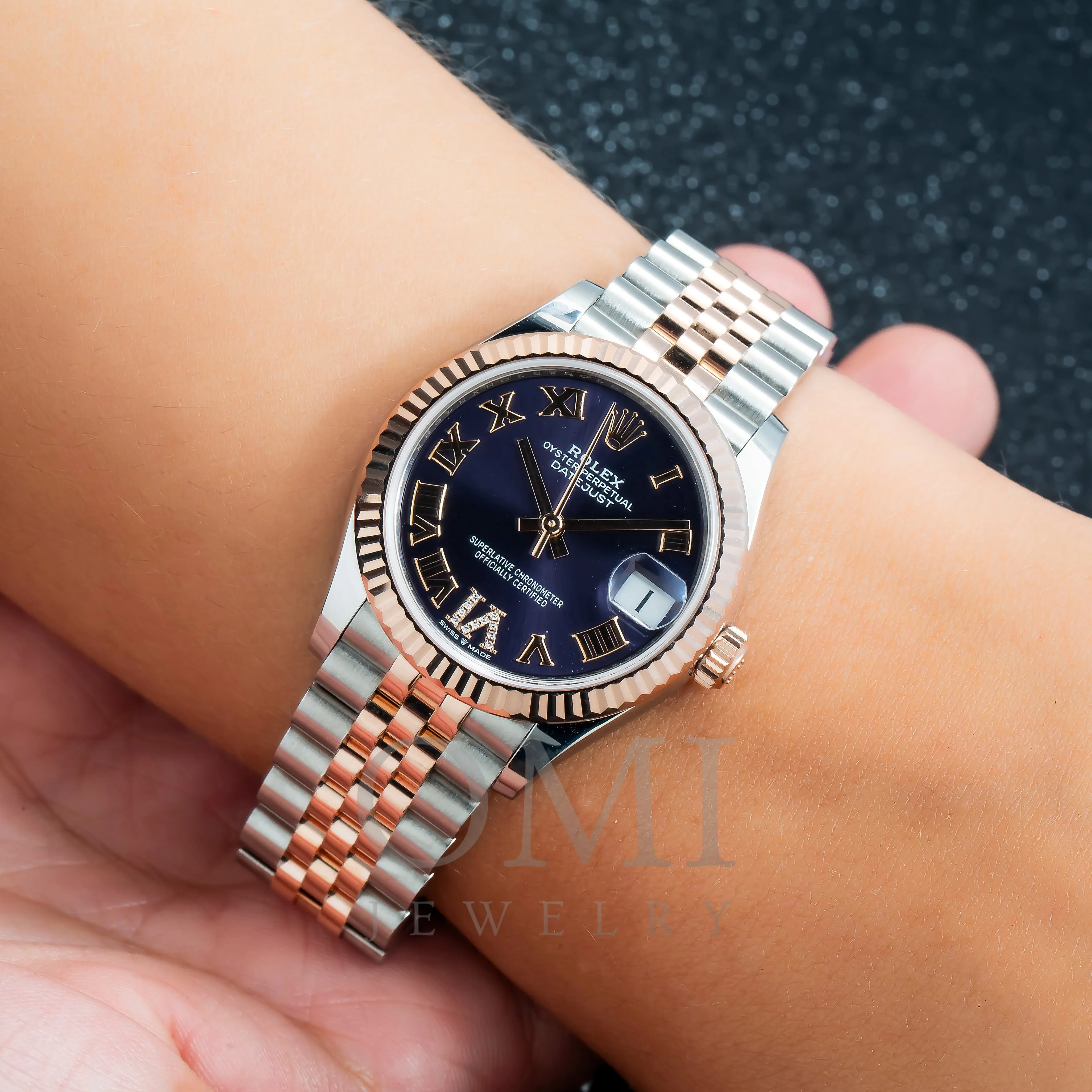 Rolex Lady-Datejust 178271 31MM Aubergine Diamond Dial With Two Tone Bracelet