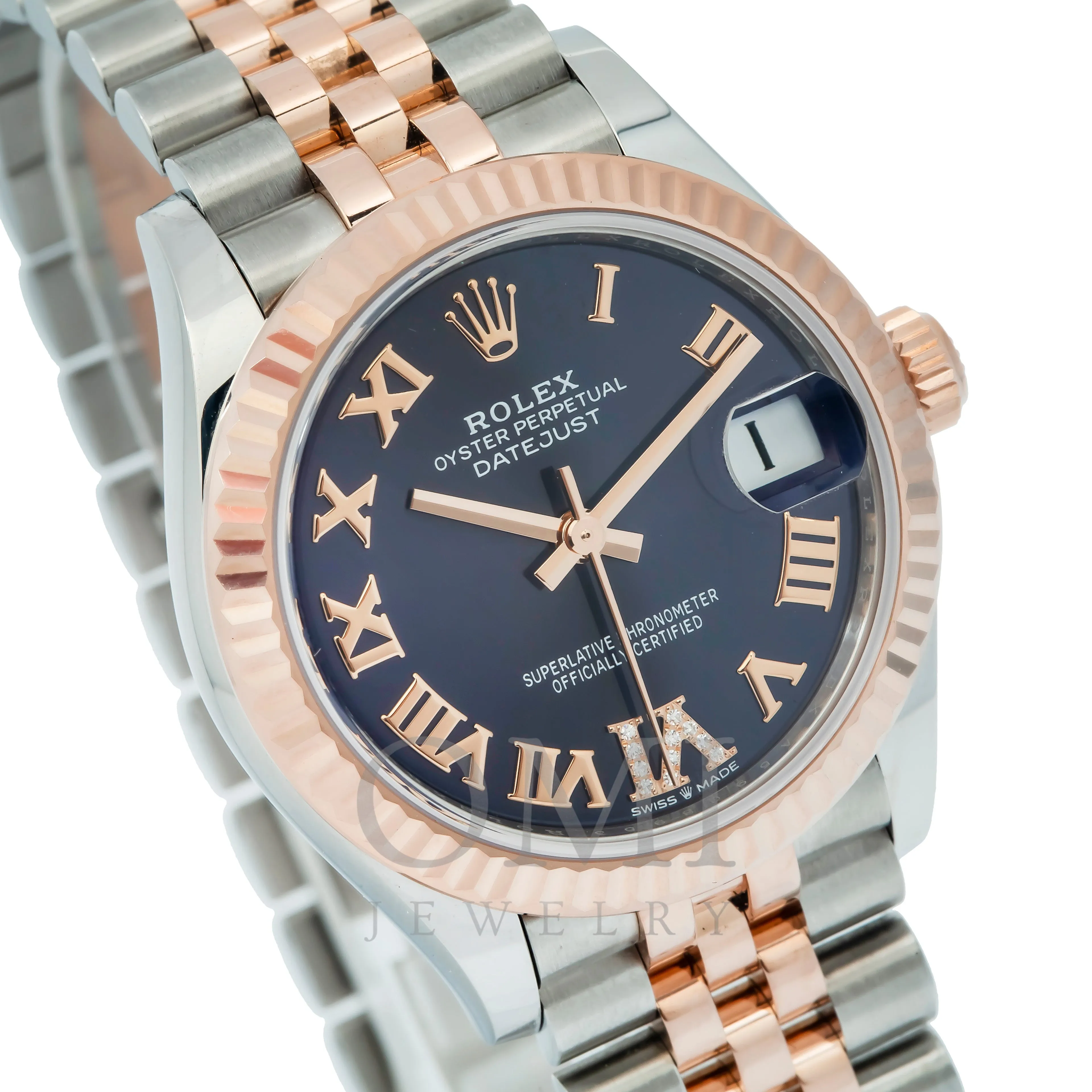 Rolex Lady-Datejust 178271 31MM Aubergine Diamond Dial With Two Tone Bracelet