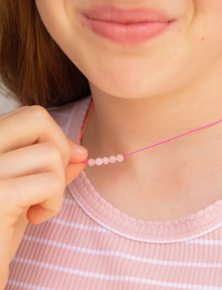 Rose Quartz Little Wishes KIDS Necklace for Love