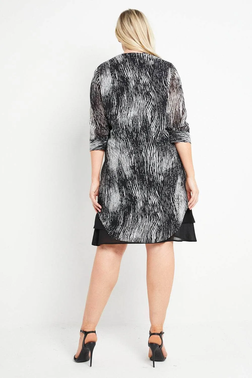 Saloos Stylish Triple Layer Shirt Dress