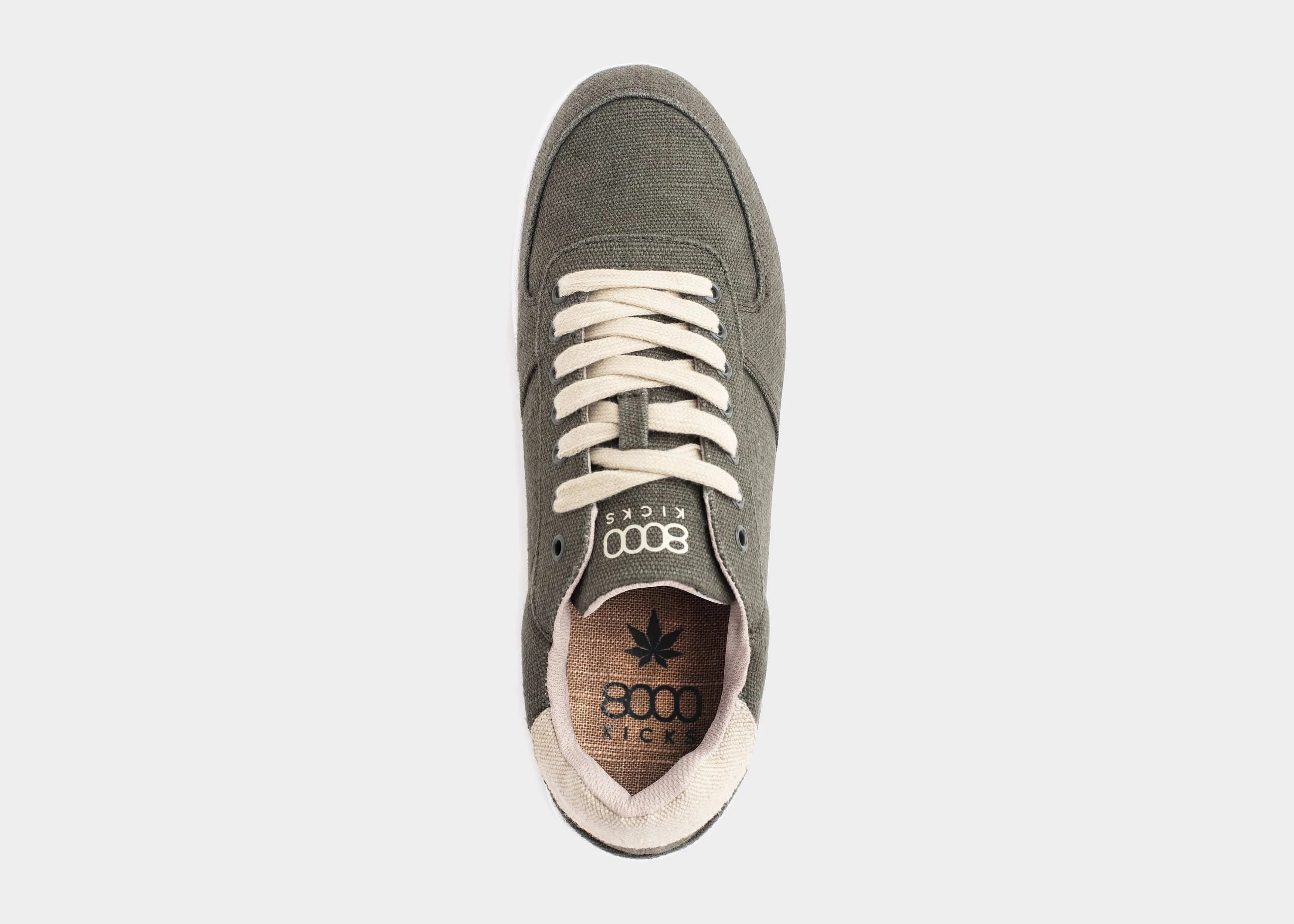 Seeker Men's Vegan Hemp Sneakers | Dark Green