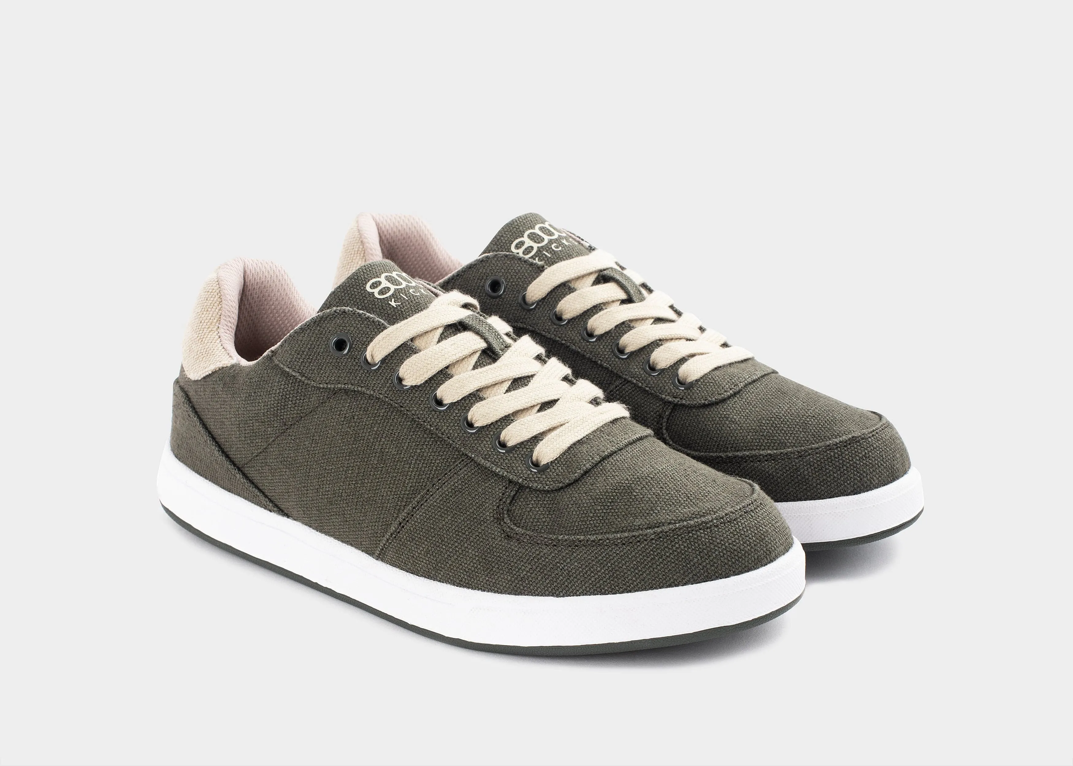 Seeker Men's Vegan Hemp Sneakers | Dark Green