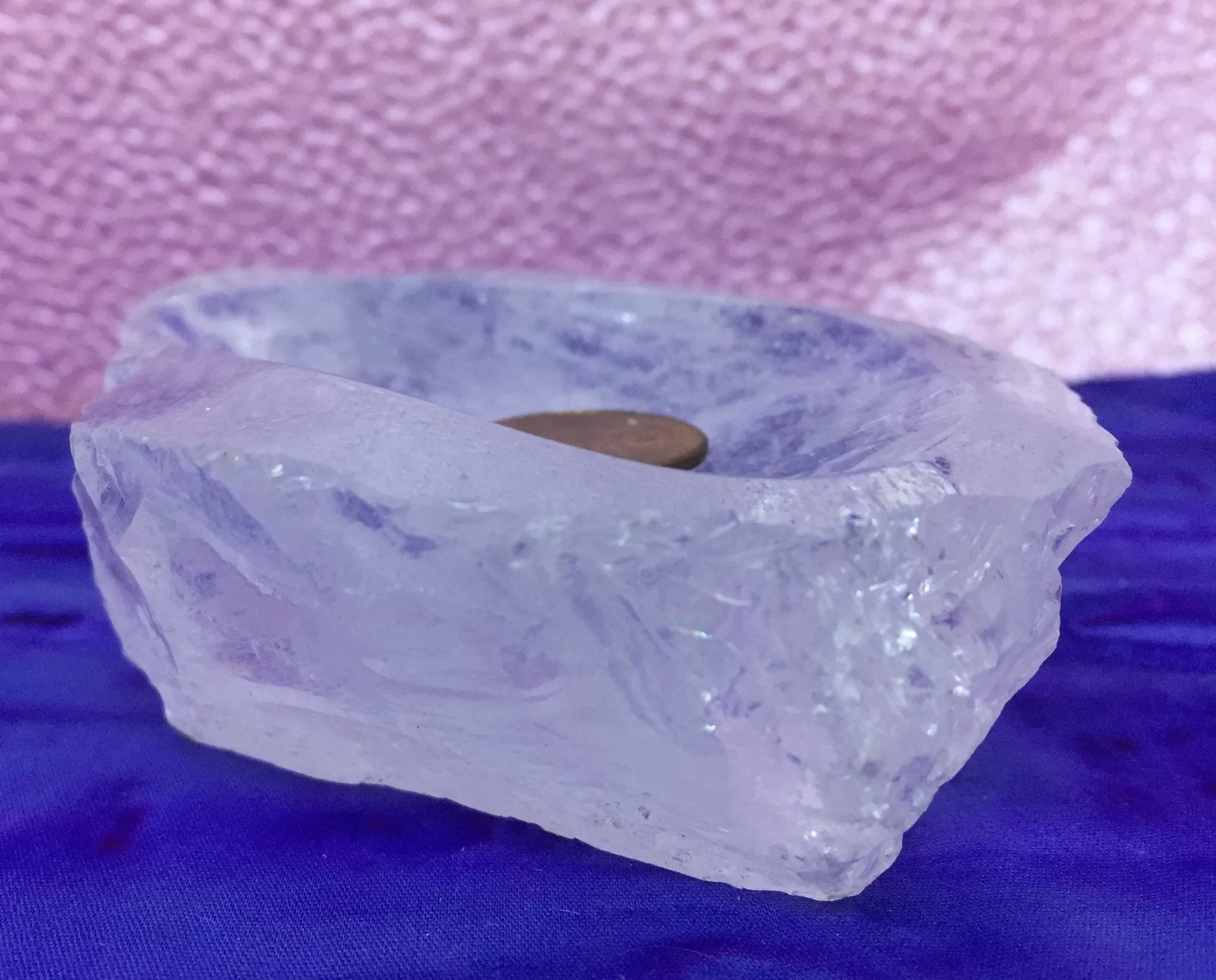 Shimmering Ice Quartz Bowl