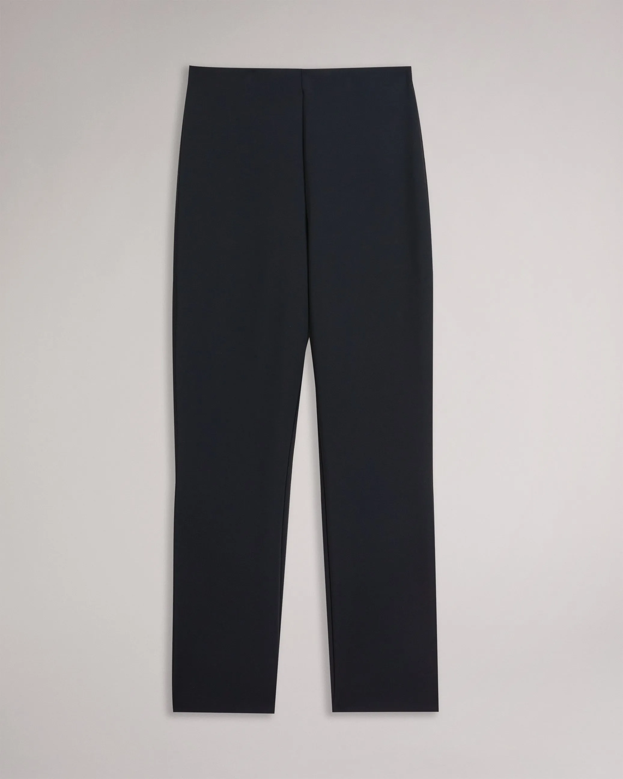 Soriyaa Slim Fit Scuba Trousers Black