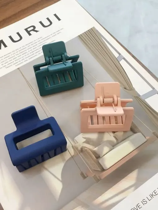 Square Claw Hair Clip (7 Colors)